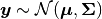 \by \sim \N(\bmu, \Bsig)