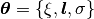 \th = \{\xi,\boldsymbol{l},\sigma\}